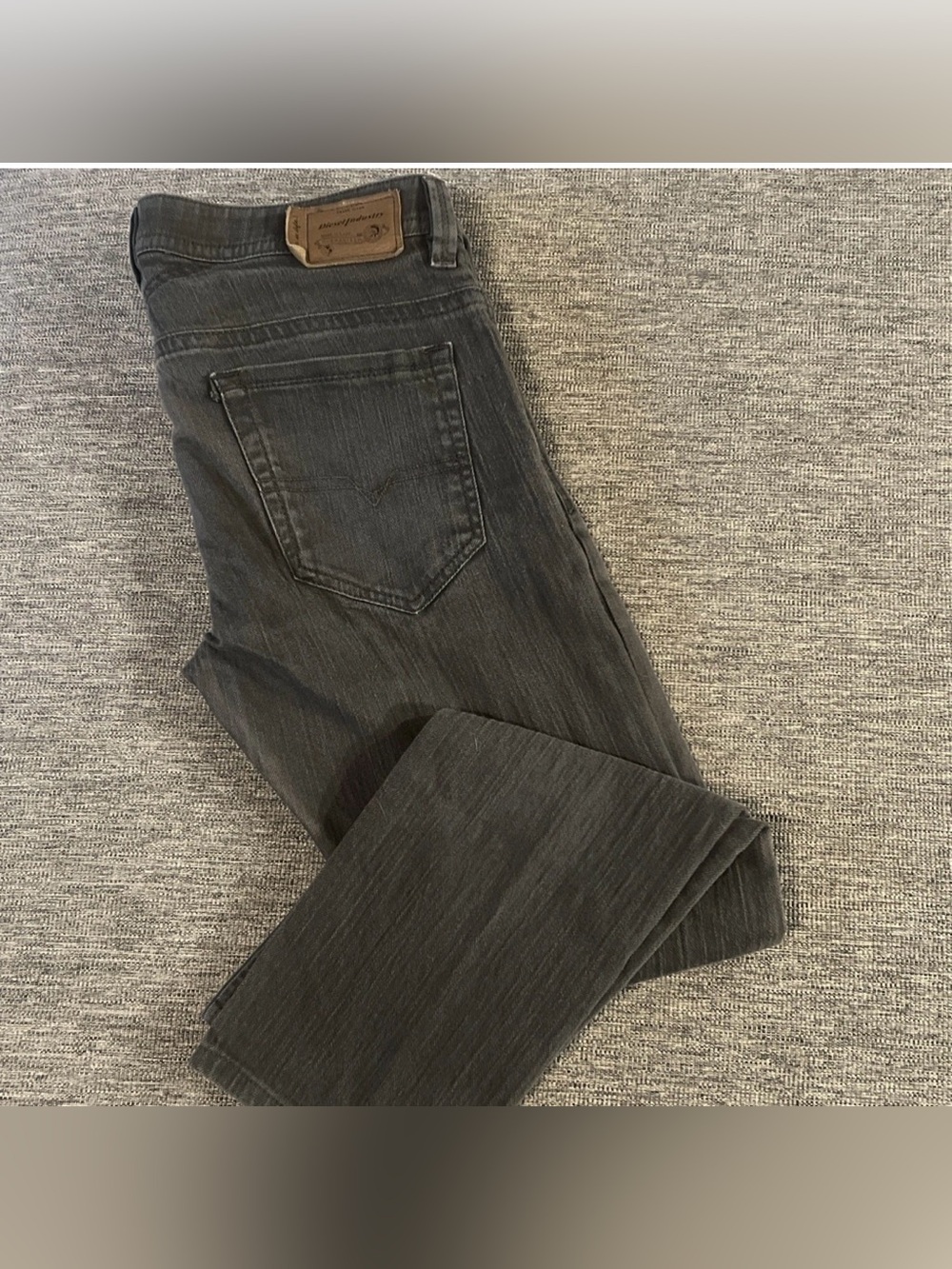 Diesel Jeans THAVAR  Mens Sz 33 Slim Skinny Gray Wash Stretch